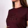 FAGER EQUESTRIAN női póló Fia Burgundy - Image 2