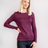 Fager Equestrian hosszú ujjú női felső Ida Burgundy