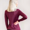 Fager Equestrian hosszú ujjú női felső Ida Burgundy - Image 2