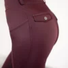 FAGER EQUESTRIAN teli szilikonos lovagló leggings Loui Burgundy - Image 2