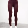 FAGER EQUESTRIAN teli szilikonos lovagló leggings Loui Burgundy - Image 3