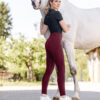 ELT teli szilikonos női lovagló leggings Ella Glam Velvet Red - Image 3