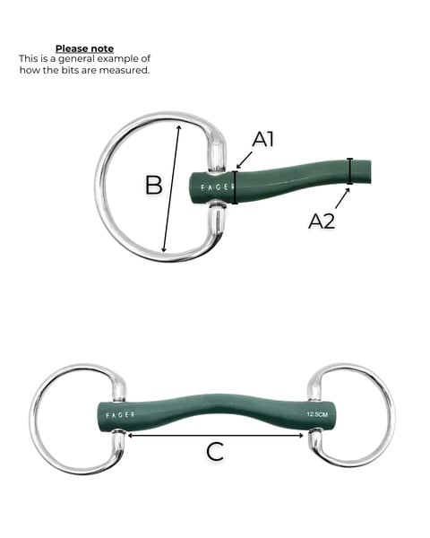 Fager nyelvkerülős puha oliv zabla Andrea - Image 2