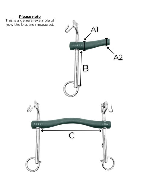 Fager hosszú karú puha gumis feszítőzabla Andrea 7 cm - Image 2