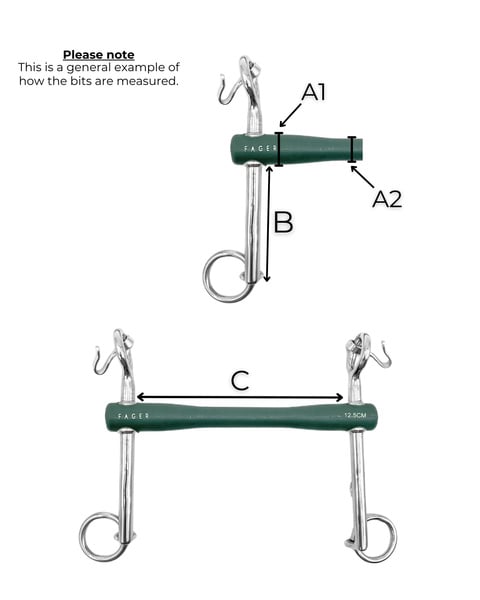 Fager hosszú karú puha gumis feszítőzabla Nicole 7 cm - Image 2