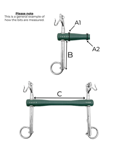 Fager hosszú karú merev gumis feszítőzabla Nicole 7 cm - Image 2