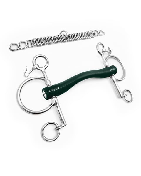 Fager nyelvkerülős merev rövid karú pelham zabla Andrea 20 mm - Image 2